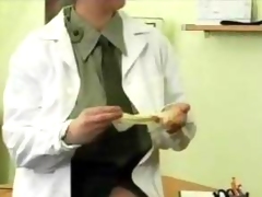 Big Titty Doctor Has Gangbang With Soldiers