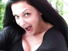 Aletta Ocean with juicy knockers goes solo for cam