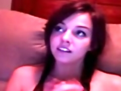 Girl masturbates in her room